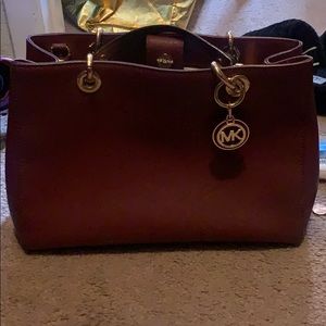 Michael Kors burgundy purse